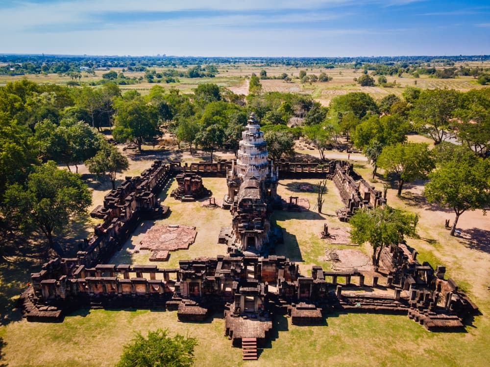 A colina de Wat Phnom