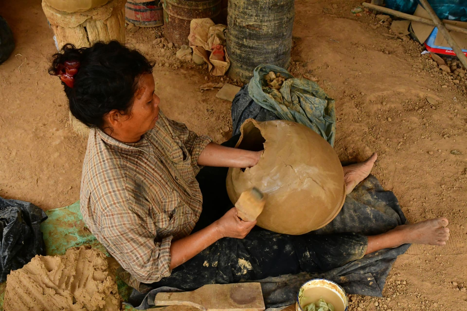 A aldeia de oleiros de Kampong Chhnang